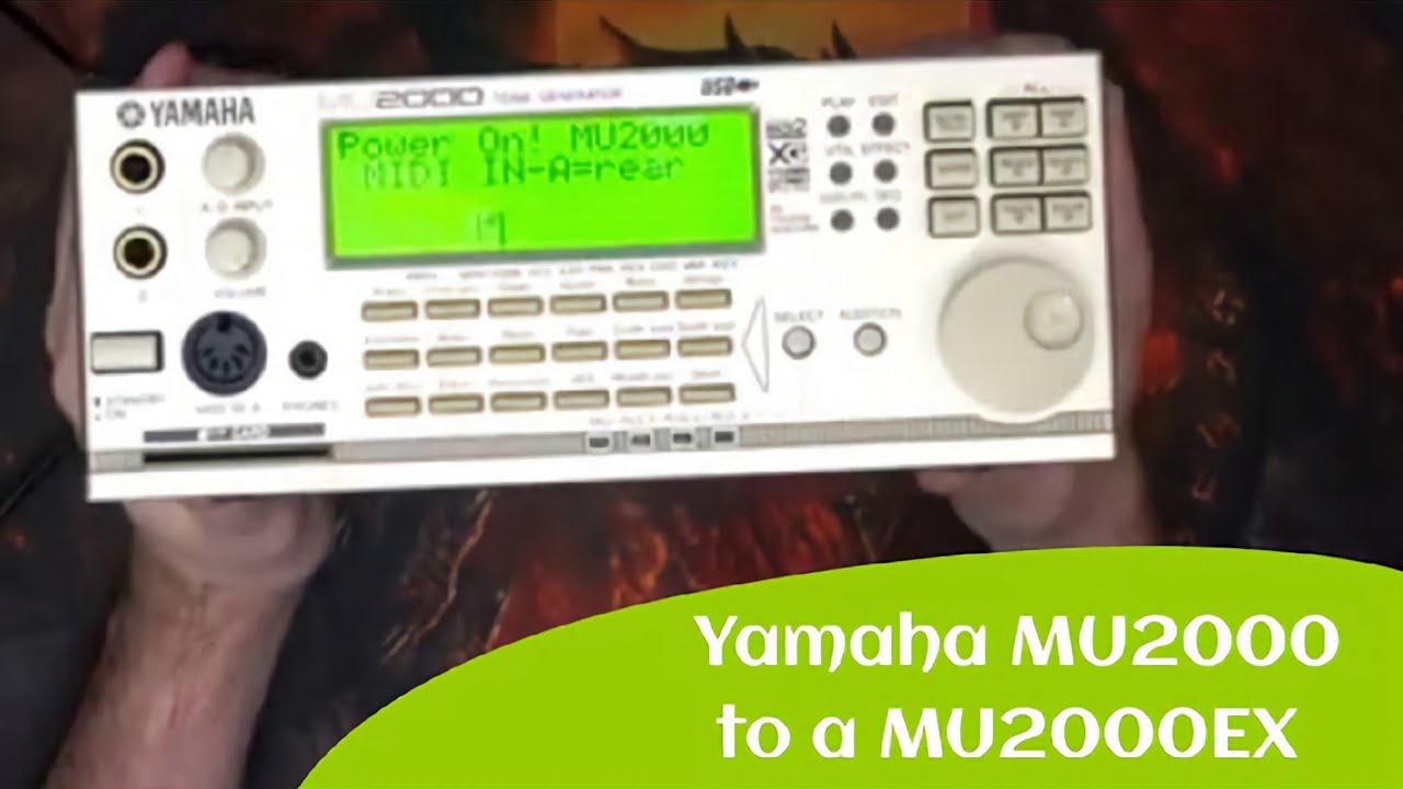 YAMAHA MU2000 XG native PIANO - YouTube