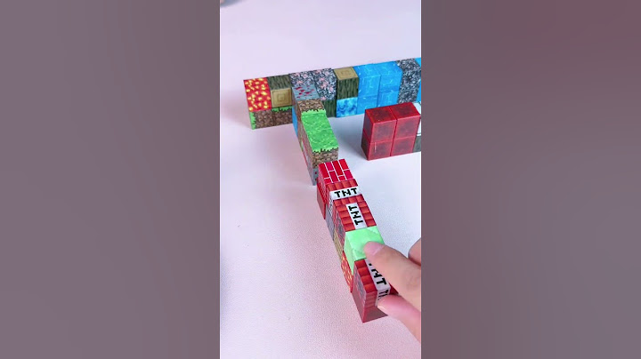 Lắp ráp mê cung từ các khối từ tính Minecraft vui nhộn #cutetoys #handmade #review