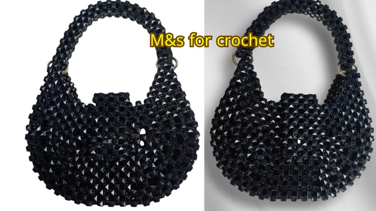Как сделать полукруглую сумку из бисера/Сумка из бисера своими руками