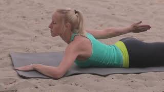 Asana series for beginners from Yuliia Yaroshenko, instructor in the Ukrainian Federation of Yoga.