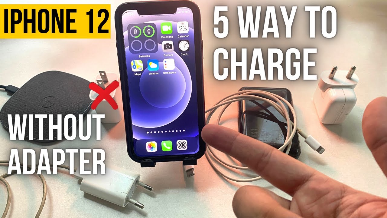 5 Tips to Charge iPhone 12 12 Pro Max Without Charger in the Box  USB-C Power Adapter Missing