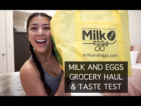 MILK AND EGGS GROCERY HAUL & TASTE TEST