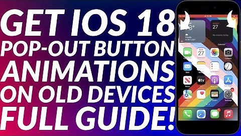 Get iOS 18 Pop-out Button Animation on iOS 16/15 on Older Devices | iOS 18 Pop-out Bezel Animation