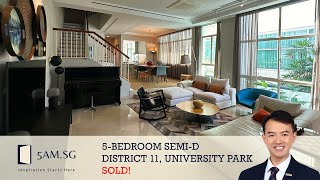 D11 Black & White Semi-D at University Park, 5-Min Walk to Botanic Gardens MRT