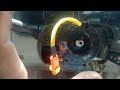 How to replace horn spiral of Toyota Corolla !! Car horn problem solve explain Urdu