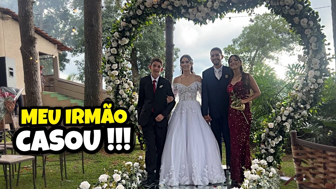 FUI MADRINHA DO CASAMENTO DO MEU IRMÃO !!!
