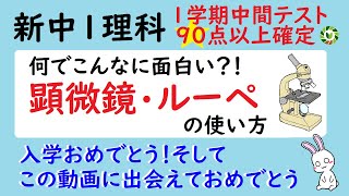 中1 理科 顕微鏡・ルーペの使い方【見るだけで90点超え】