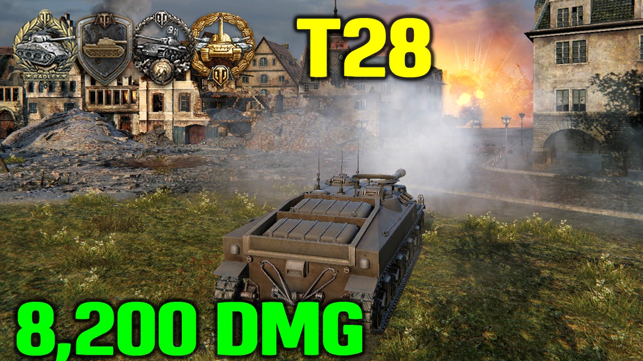 quickybaby modpack 1.2 World Of Tanks | T28 - 8200 Damage - 8 Kills