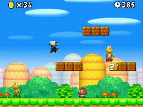 New Super Mario Bros. (Nintendo DS) - World 1-1 Super Skills - YouTube