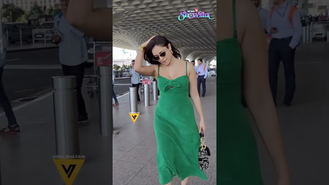 Nushrratt Bharuccha Looks Pretty In A Green Dress | WATCH - YouTube