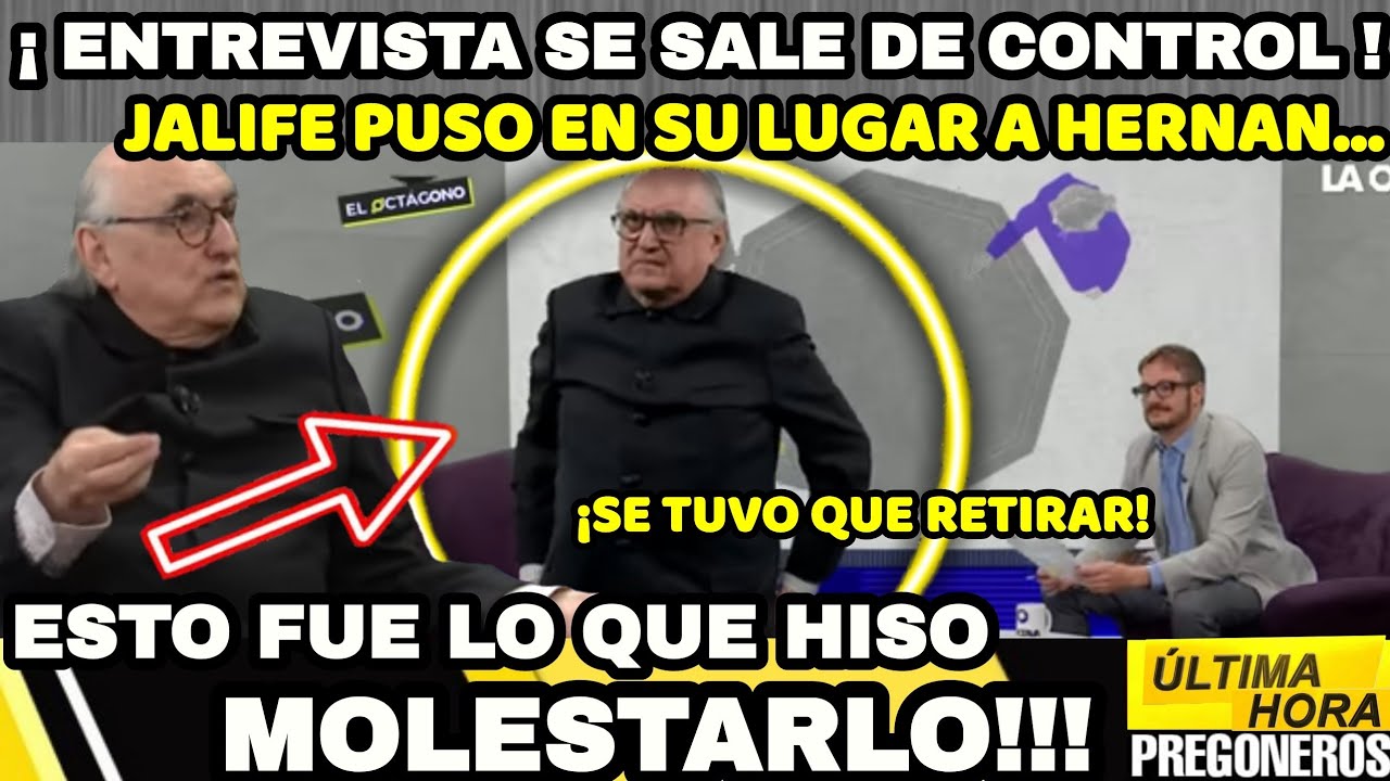 ¡SE SALIO DE CONTROL! JALIFE PUSO EN SU LUGAR A HERNAN YouTube