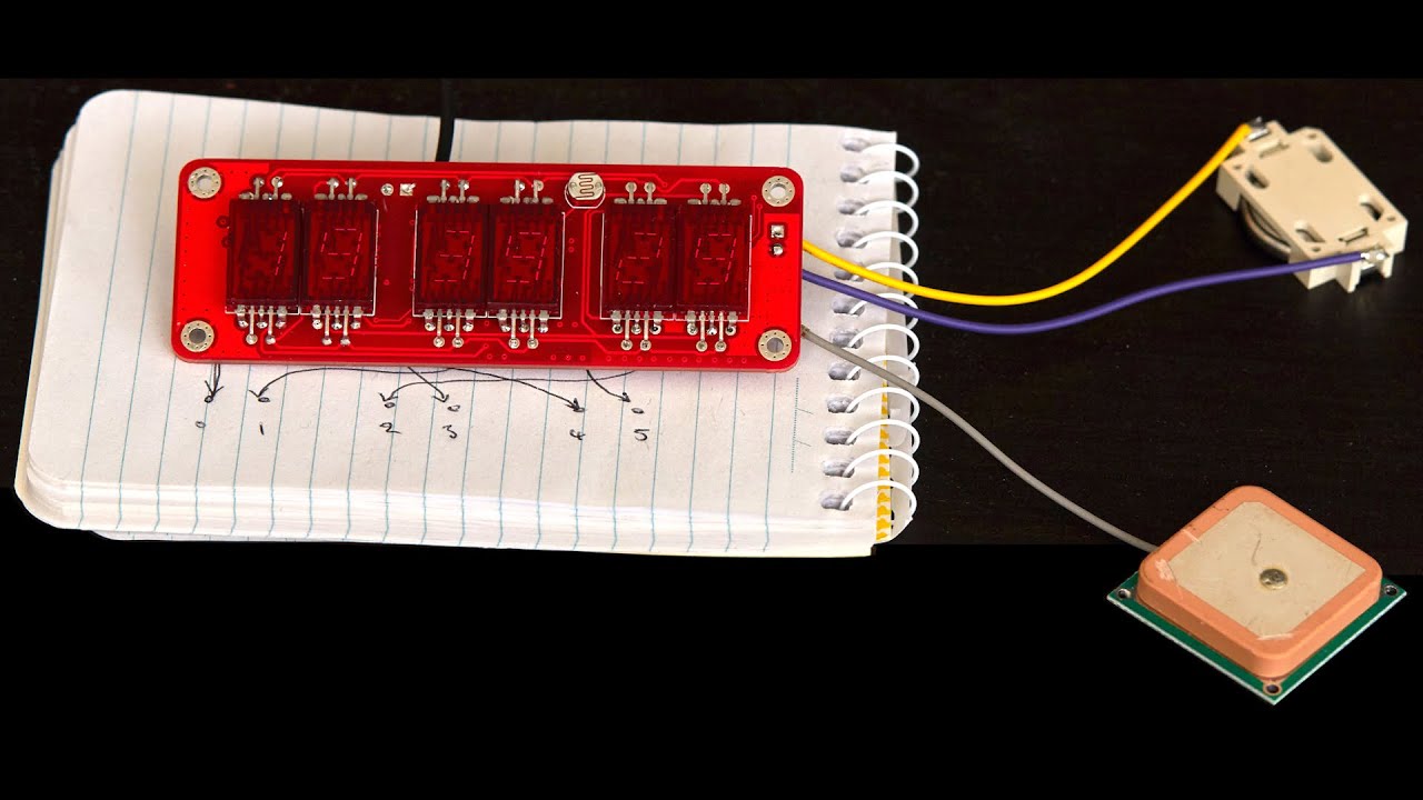 WF VQB71 LED on GPS clock made by Stephen Holdaway, presented on ...