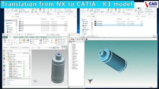 Translation from NX to CATIA : K3 model (eng)