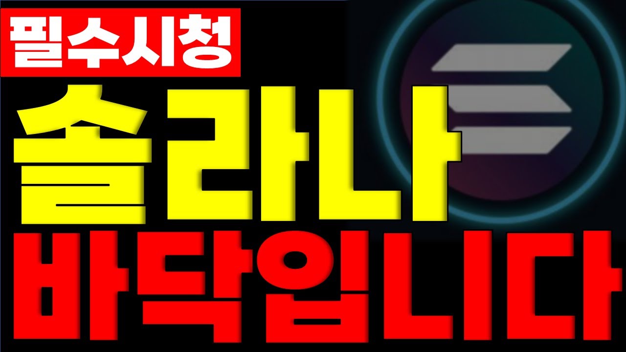 [솔라나] 지금 담을 수 있을 만큼 담으세요 #솔라나
