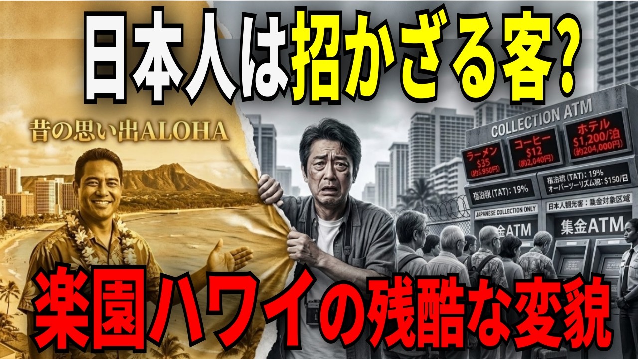 【楽園の終焉】ハワイが日本人を拒絶する？！メディアが必死で隠蔽する原住民も去るハワイの変貌。