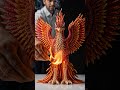 I Set a Matchstick Phoenix on Fire… and This Happened 🔥MatchstickArt#aiart #Phoenix #asmr#shorts#ai