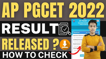 ap pgcet result 2022 | how to check ap pgcet results 2022 | ap pgcet