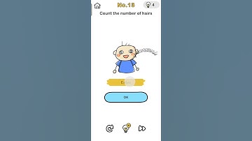 Brain Out Chapter 13 Count the number of hairs Can you pass it? #brainoutcanyoupassit #gamingplay