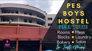 Complete Boys Hostel Tour in just 5 mins | PES University | RR Campus | Bangalore | Rev Records