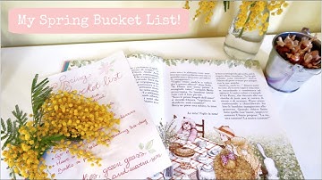 🌸 MY SPRING BUCKET LIST 🌸 | The Smell of Tales