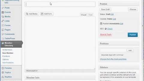Using the Member Directory Plugin