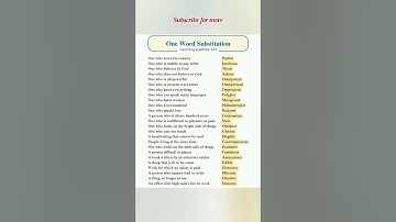 One word substitution 📗✅ #english #substitution #shorts