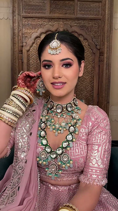 Pastel Pink Bride 🌸 #parulgargmakeup