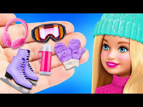 Thumbnail for CUTE WINTER DOLL CRAFTS || Awesome Miniature DIY Ideas