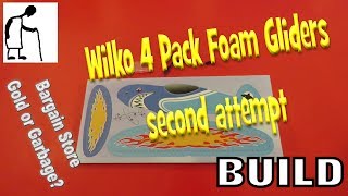 Bargain Store Gold or Garbage? Wilko 4 Pack Foam Gliders second attempt BUILD