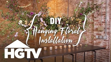 DIY Hanging Floral Installation for a Wedding | HGTV