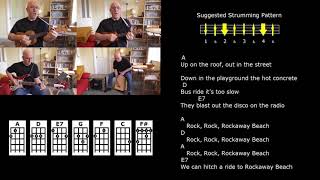 Rockaway Beach - The Ramones- Ukulele Strum-Along Lesson - Jez Quayle screenshot 4