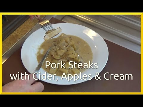 Pork Steaks with Cider, Apples and Cream | Normandy Pork