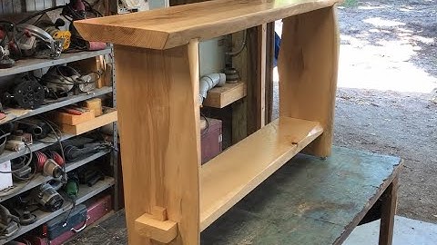 Live edge console table build