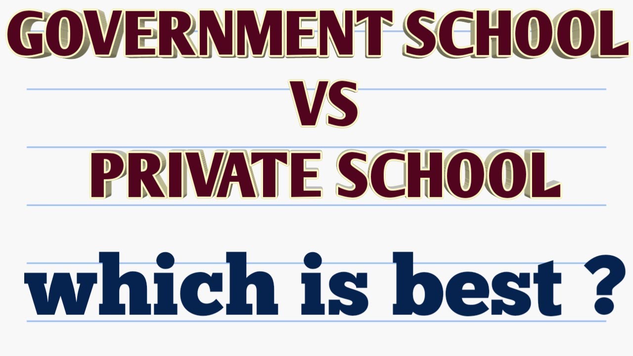 essay on private school vs government schools
