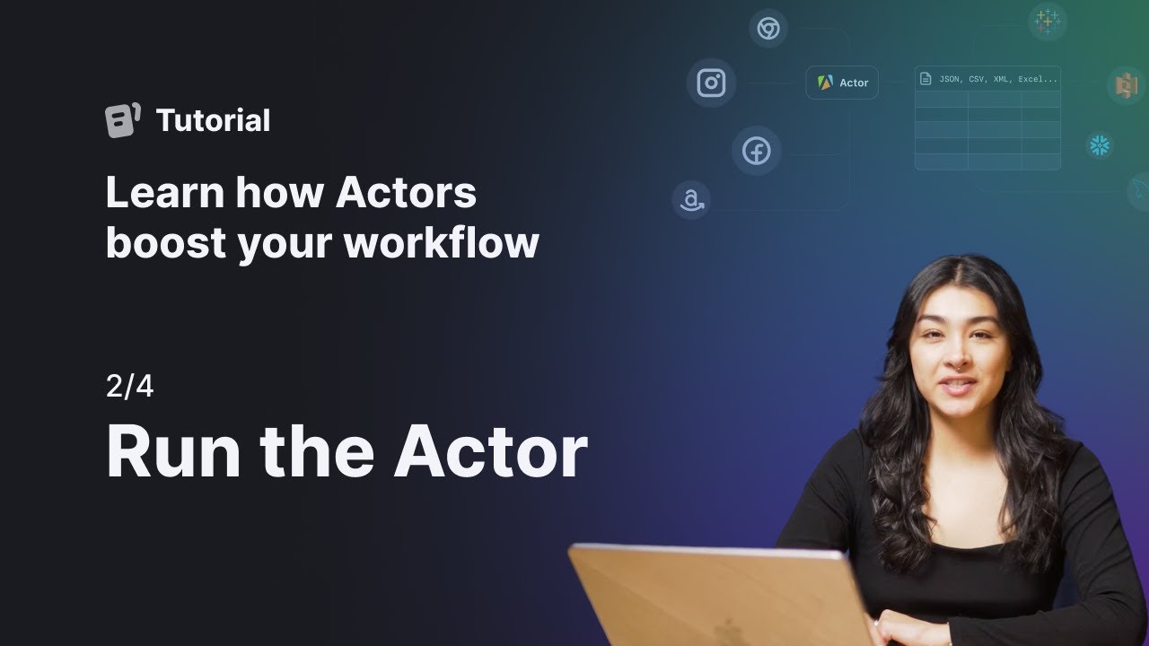 Getting Started with Apify 2/4 - Set up and run an Actor - YouTube