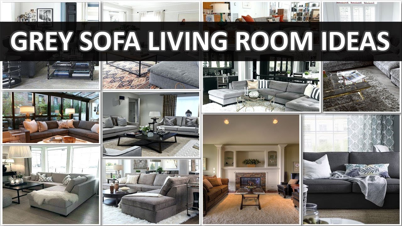 Grey Sofa Living Room Ideas - DecoNatic - YouTube