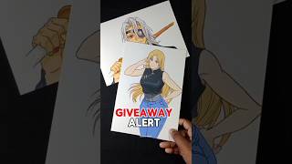 Artworks Giveaway Alert ⚠️🤯 #shorts #giveaway #animeart