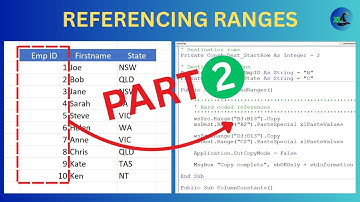 How To Reference Ranges In Excel VBA - Part 2