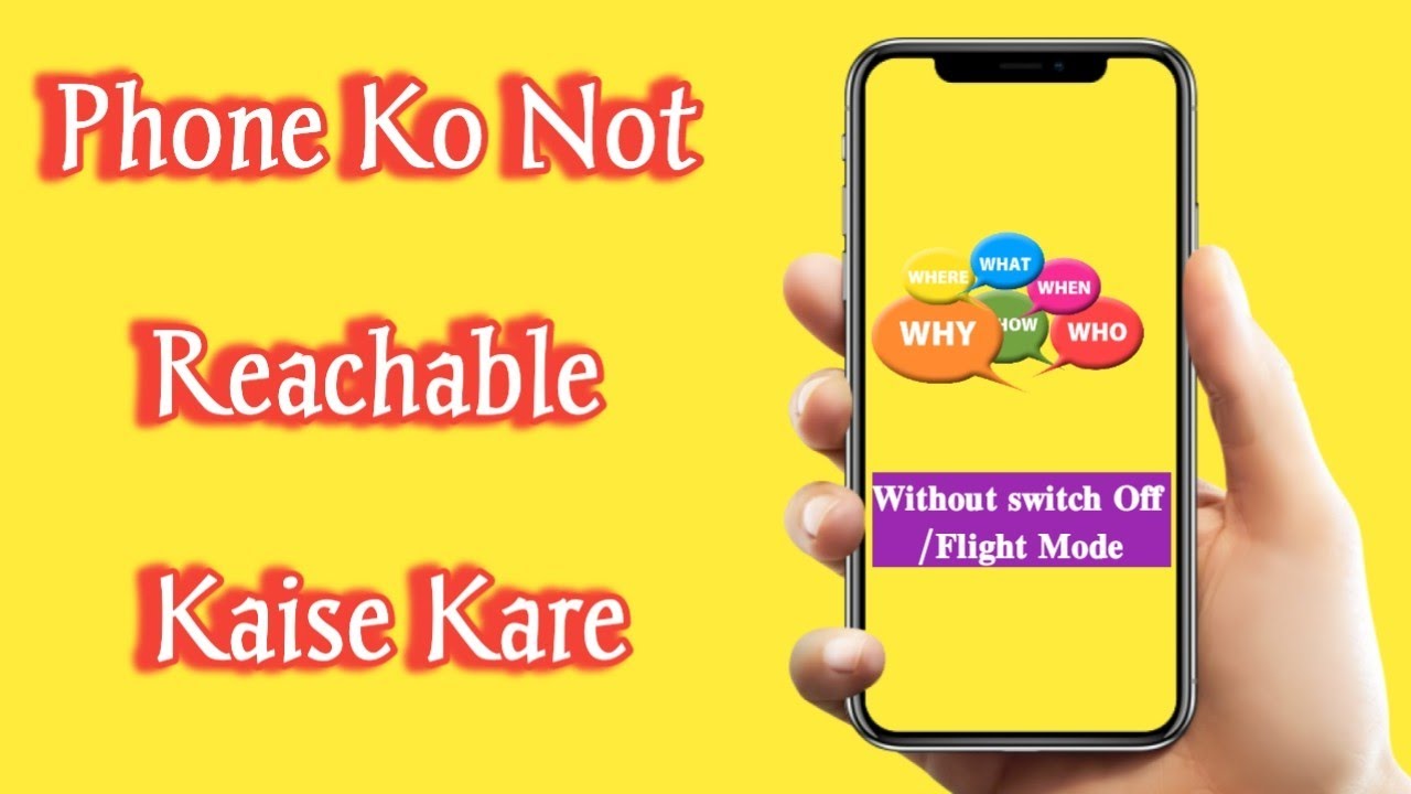 Call Not Reachable Kaise Kare ? How To Not Reachable Your Phone Without Switch Off / Flight Mode