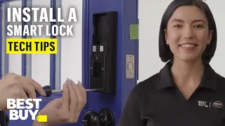 How to install a smart lock - Tech Tips from Best Buy screenshot 4