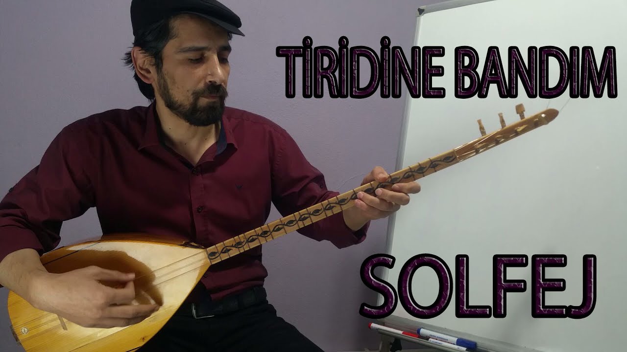 Tiridine Bandım  ( Manda Yuva Yapmış Söğüt Dalına ) Uzun Sap Bağlama Solfej Dersi - Ahmet SARI
