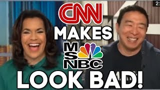CNN MAKES MSNBC LOOK BAD! - BEST Andrew Yang Interview.
