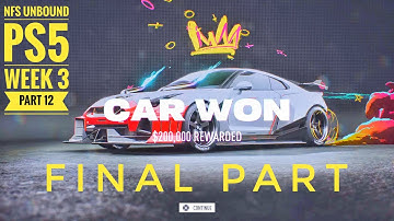 NFS Unbound Walkthrough | PS5 Gameplay - Week 3 | Part 12. FINAL PART.