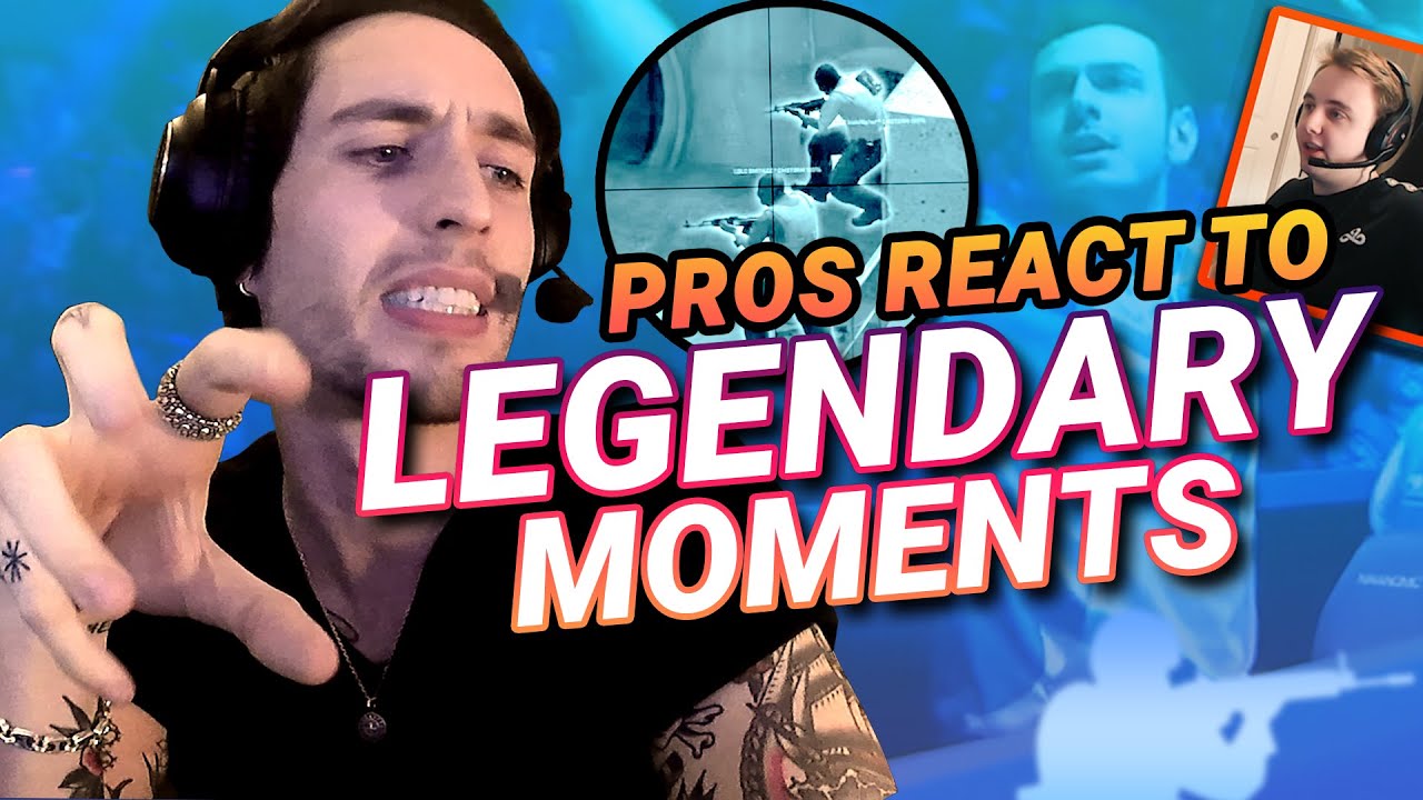Pros React to the Most LEGENDARY MOMENTS in CS:GO ft. ALEX, mezii, woxic, floppy, HenryG
