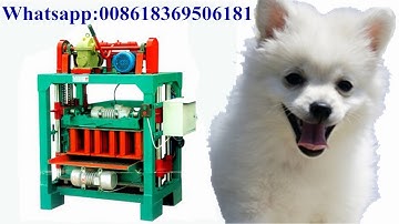 Factory QT4-40 small manual concrete block solid brick making machine with manual one