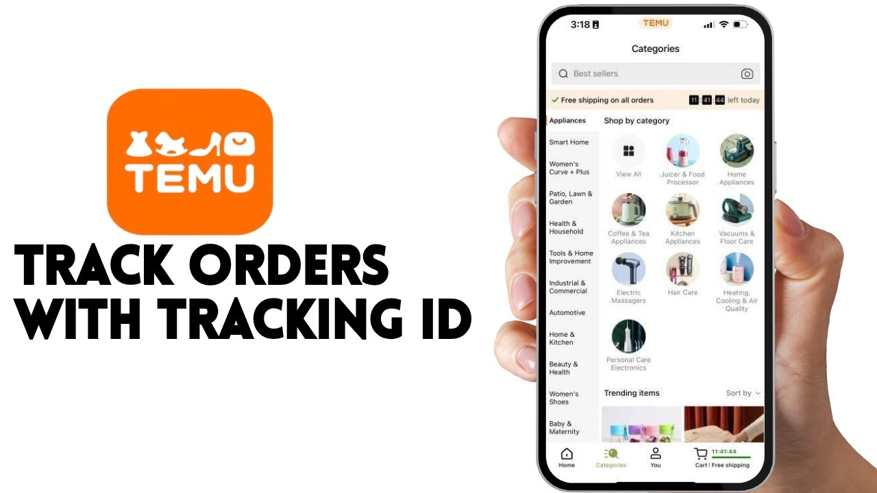 Temu Tracking Example HOW TO TRACK YOUR ORDERS ON TEMU WITH TRACKING ID - YouTube