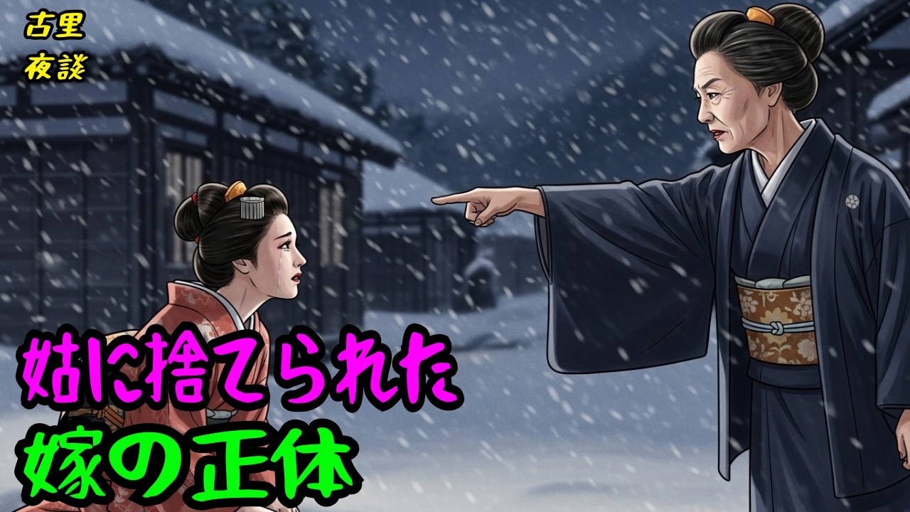 姑に捨てられた嫁の正体は、誰も知らなかった 昔話 ｜ 民話 ｜ オーディオブック ｜ 伝説 ｜ 説話 ｜ 夜譚