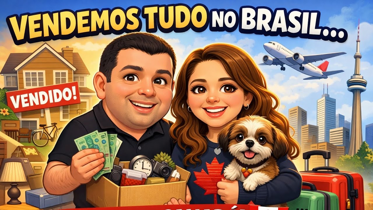 Vendemos Tudo no Brasil para Vir ao Canadá 🇨🇦 | As Últimas Horas Antes do Embarque (Com Pet)