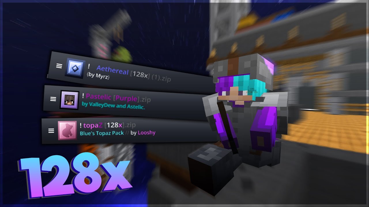 Top 3 MOST POPULAR Minecraft PVP Texture Packs Hypixel Bedwars