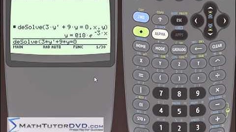 Lesson 27 - Solving Differential Equations